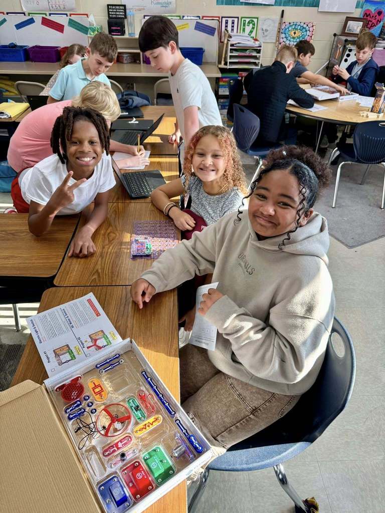 students doing project