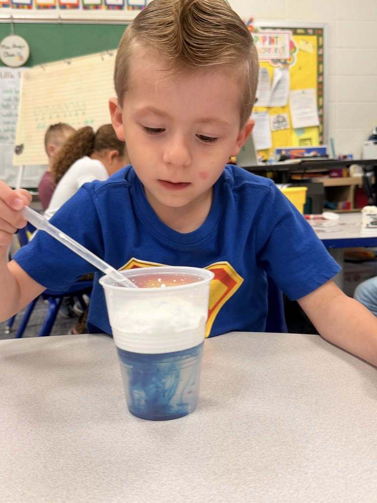 students doing experiment