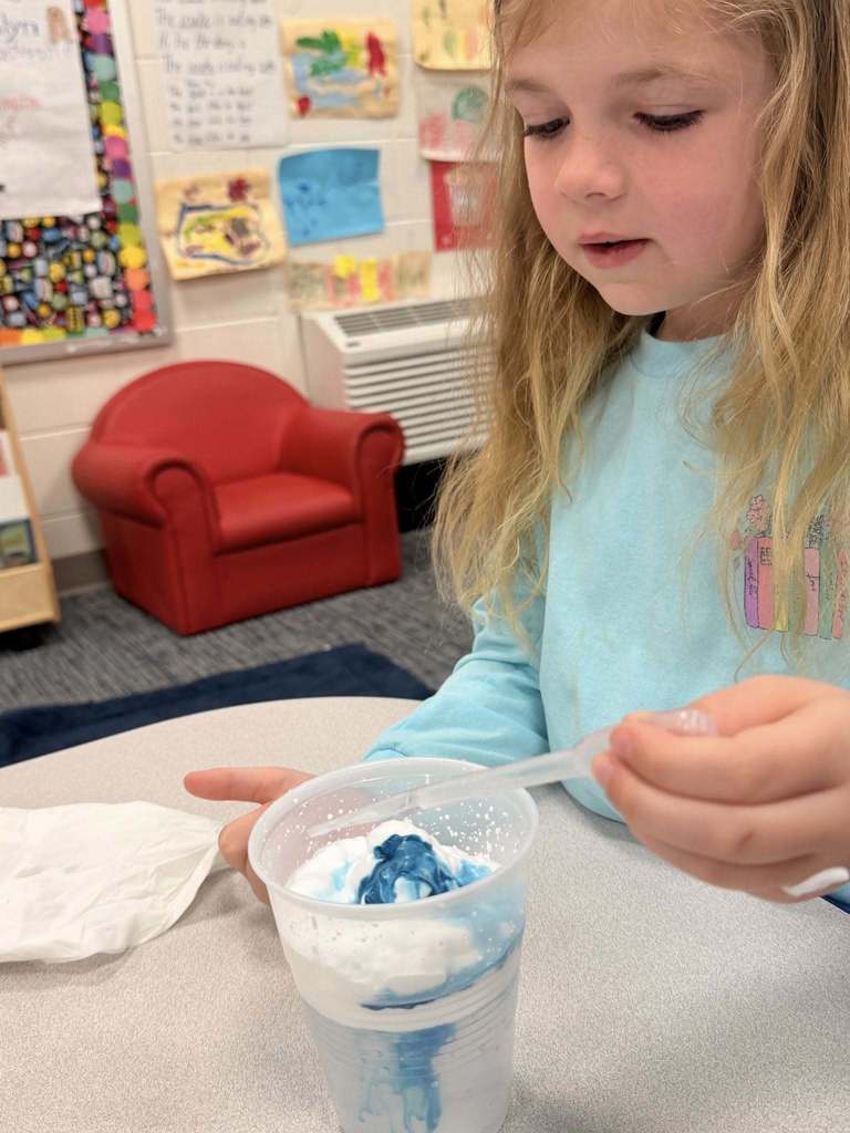 students doing experiment