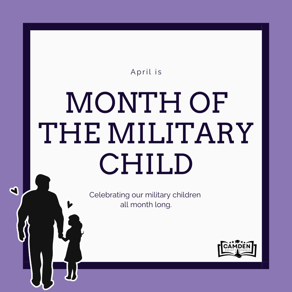Month of the military child graphic