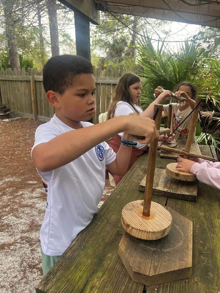 students doing activities