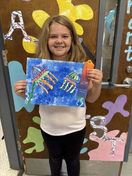 student who won HM with her painting