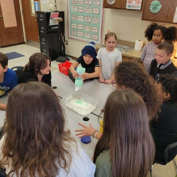 students making slime