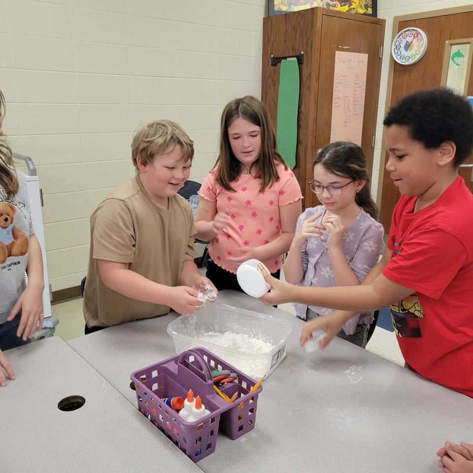 students making slime