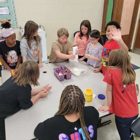 students making slime