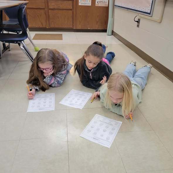 student doing assignment