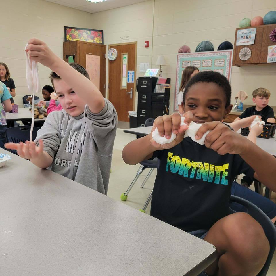 students making slime