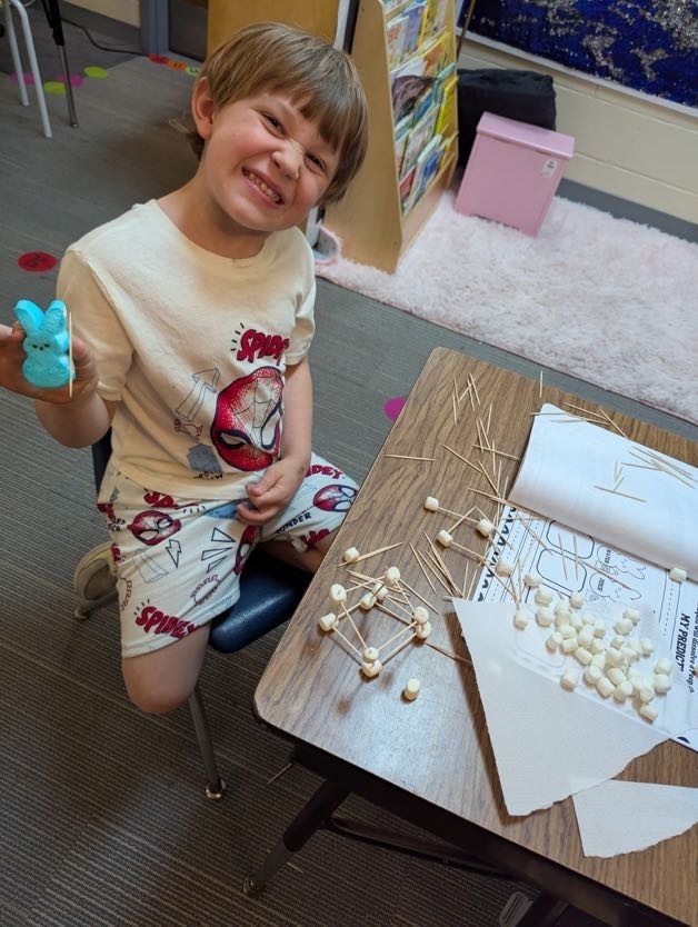 student working on assignment