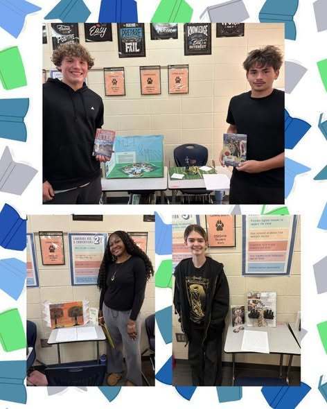 students with their projects