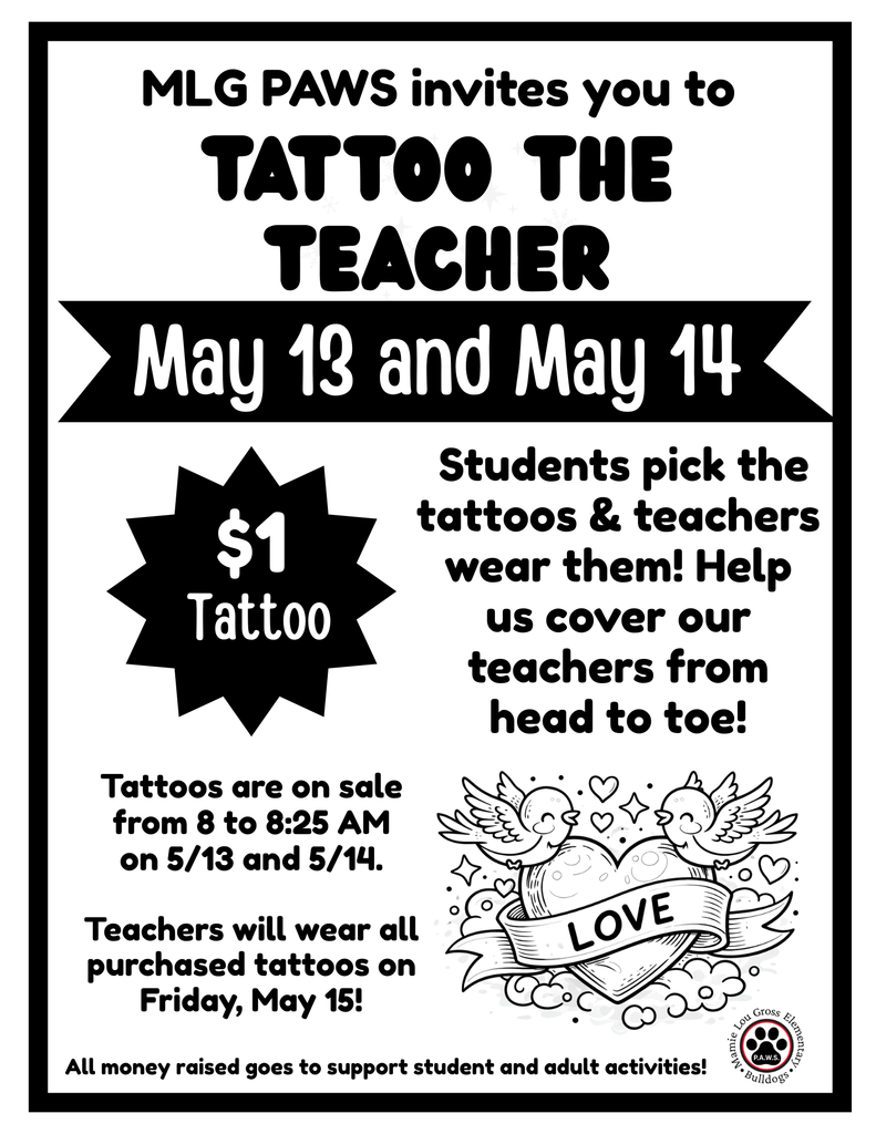 Tattoo a teacher May 13 May 14
