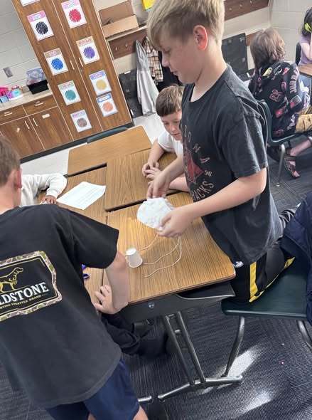 Students working on assignment