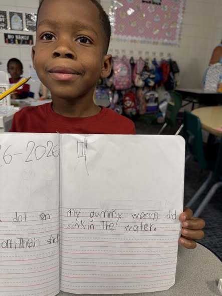 students doing experiment