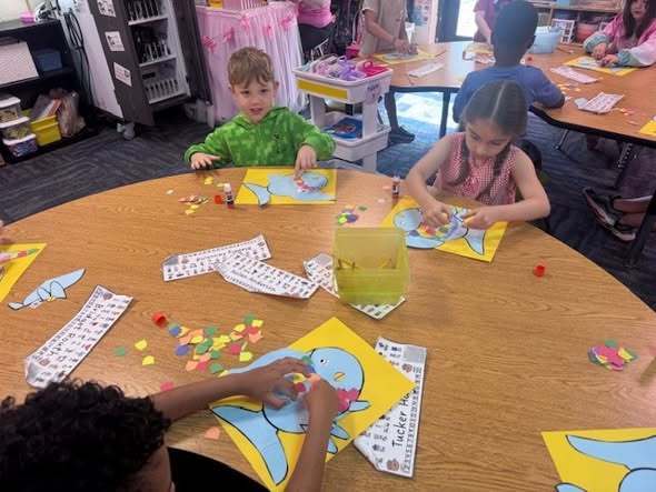 Students working on assignment