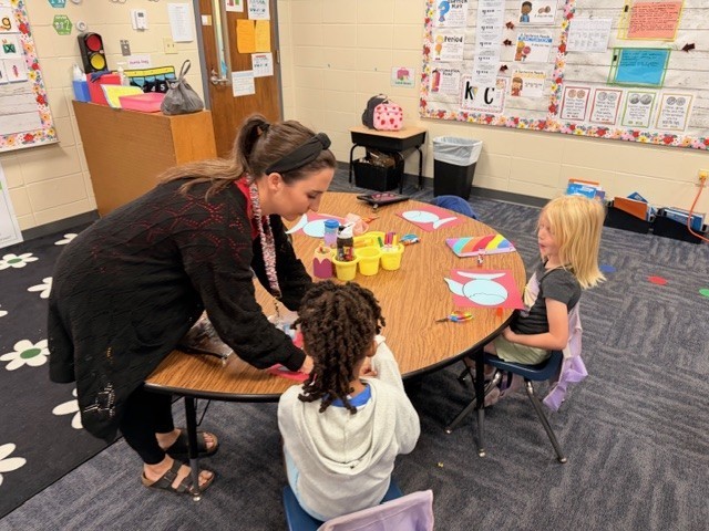 Students working on assignment