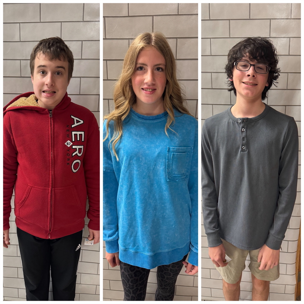 PBIS winners: David Cox, Gabriella Sockwell, and Cole DeBlock