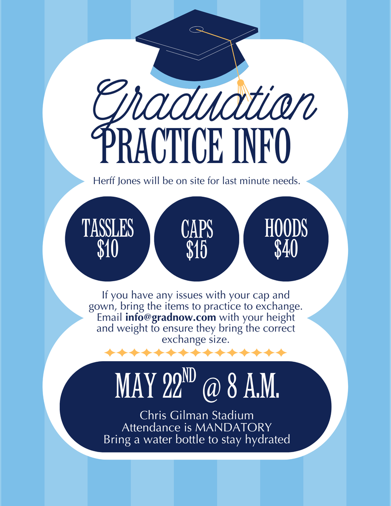grad practice flyer