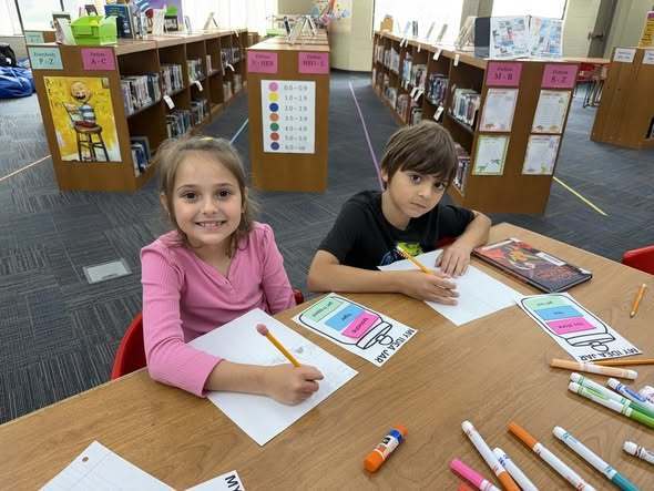 students working on assignment
