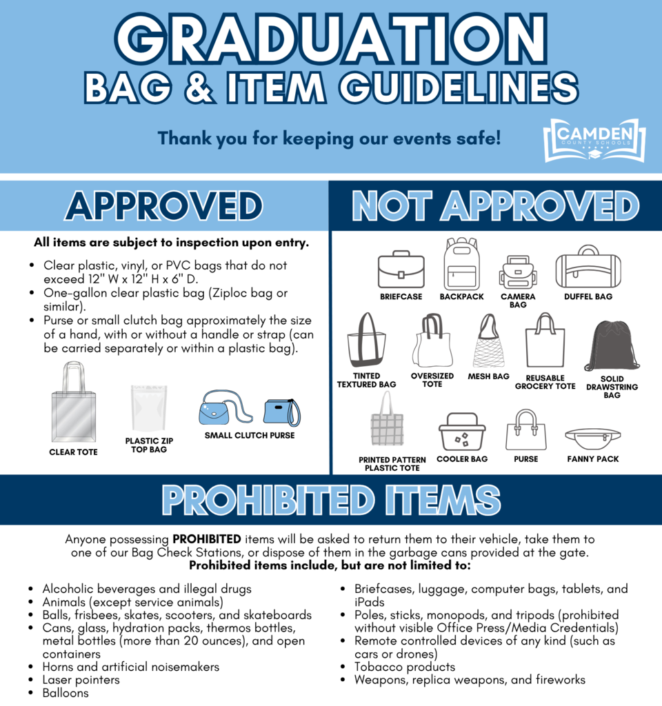 Graduation Bag & Item Guidelines