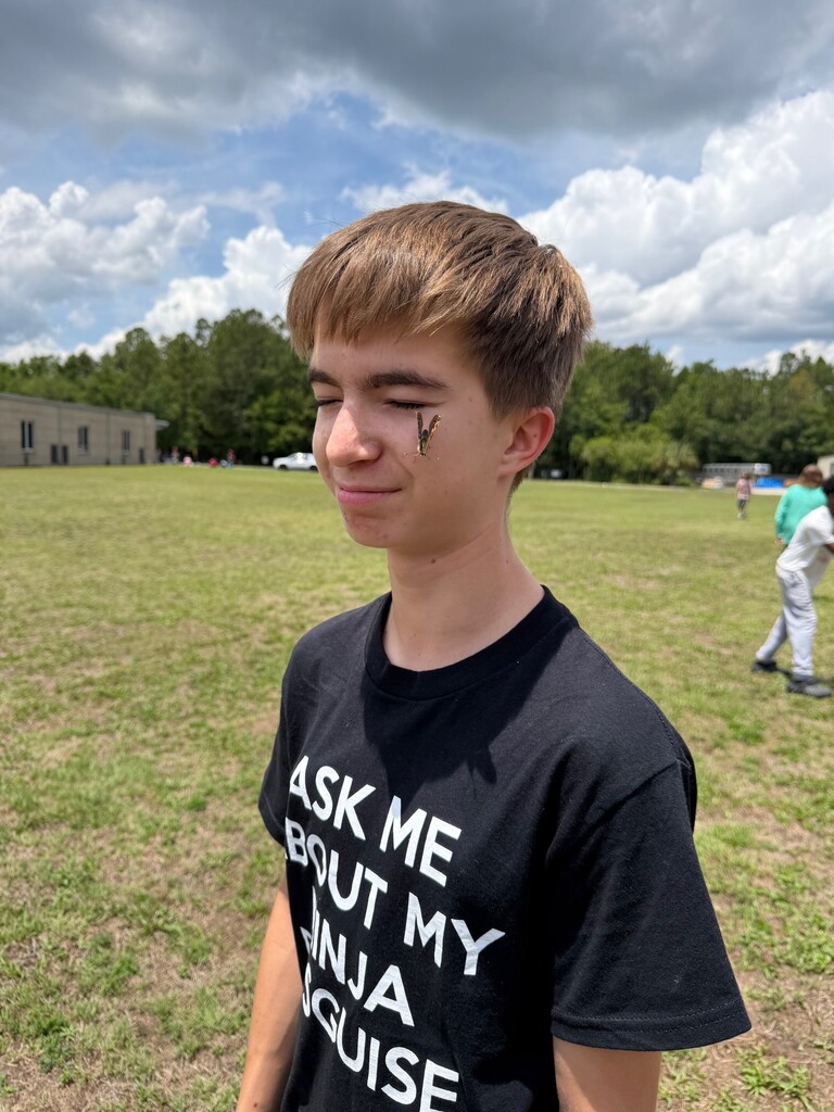 7th grade butterfly garden and release pictures.