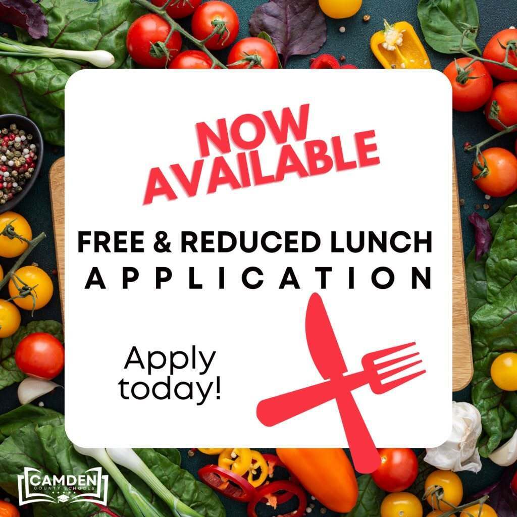 Free & Reduced Lunch Applications are now available! Apply today at https://www.myschoolapps.com/