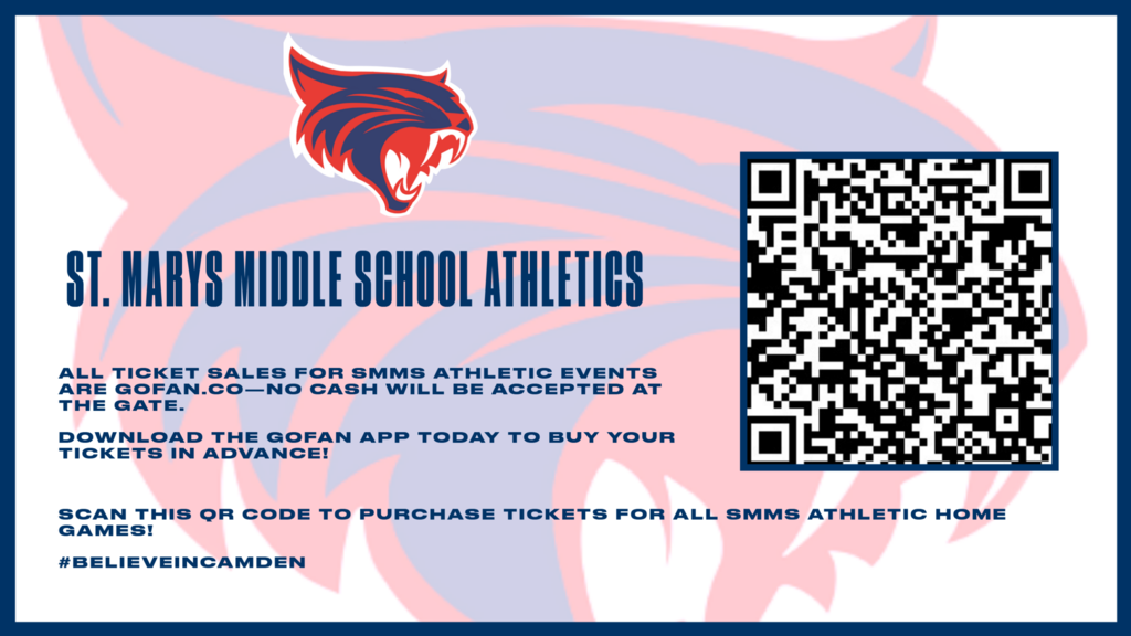 SMMS school athletics tickets Go Fan QR code