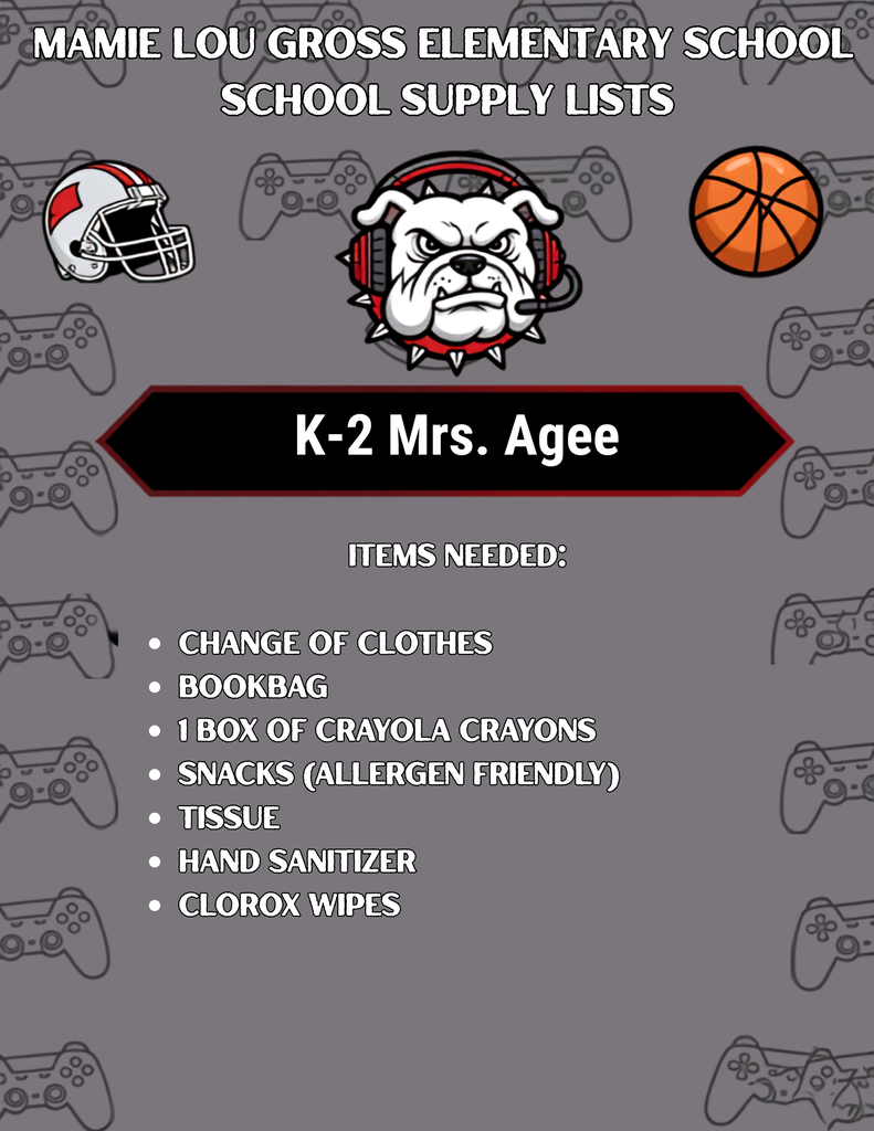 K-2 Supply List