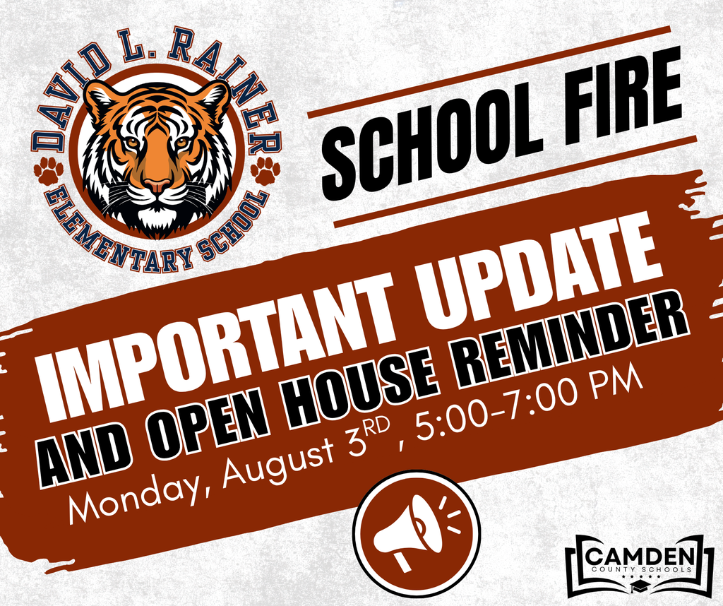 Dear DLRES Families, As a follow-up to our previous communications regarding the fire at David L. Rainer Elementary School on Tuesday, July 28, 2026, we wanted to provide additional information following the completion of the investigation and facility assessments. The investigation determined that the fire was electrical in nature. Emergency responders arrived quickly and successfully contained the fire. While the fire damage was limited to one area of the building, heavy smoke and soot affected multiple classrooms on the B Wing. Professional remediation and restoration efforts began immediately and continue as crews work to safely clean and restore the affected areas. We are also finalizing plans for temporary classroom relocations and will share additional information with the families of impacted students as soon as those details are confirmed. We look forward to welcoming our families to Open House this evening, Monday, August 3, 2026, from 5:00 to 7:00 p.m. Families are welcome to arrive at any time during those two hours. The safety and well-being of our students and staff remain our highest priority. We are grateful for your patience, understanding, and continued support as we work through this process. We will continue to keep you informed as restoration efforts progress.