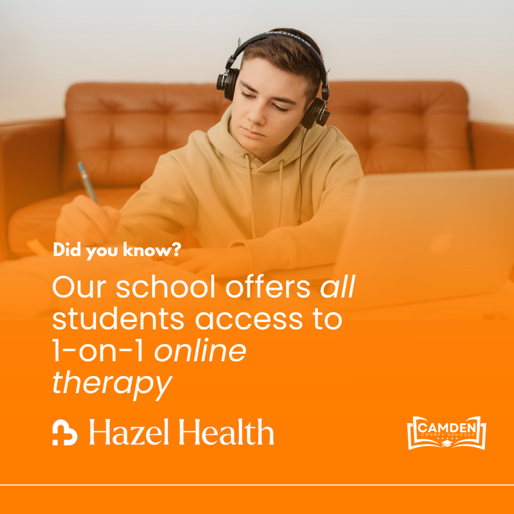 Did you know our schools offer all students access to 1-0n-1 online therapy with Hazel Health