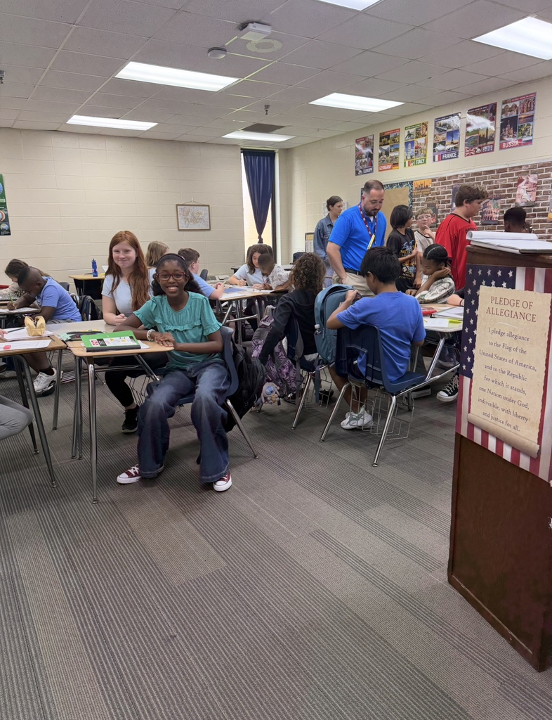6th Grade students in classroom