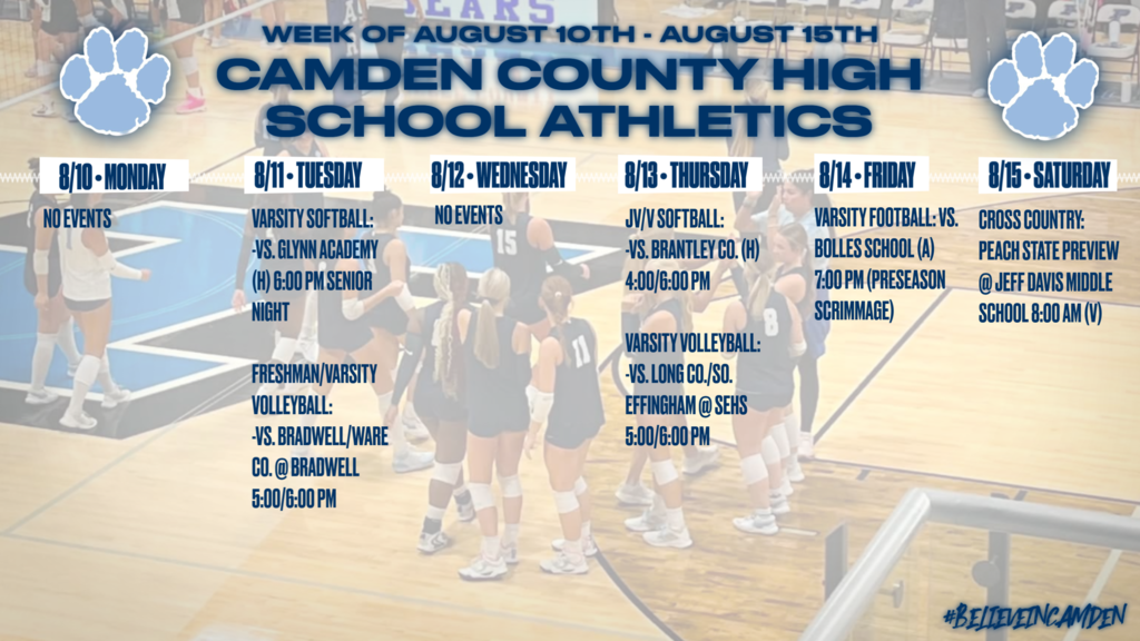 This week in camden athletics