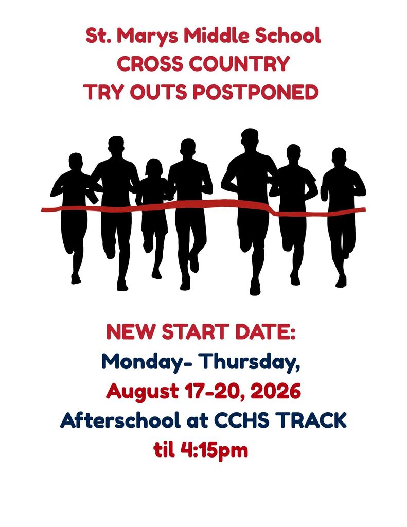 Cross Country Tryouts date changes to august 17-20