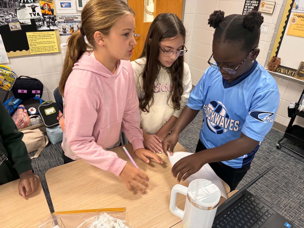 Students in Mrs. Hutchinson's class built STEM towers to grow communication, problem solving, and teamwork skills.