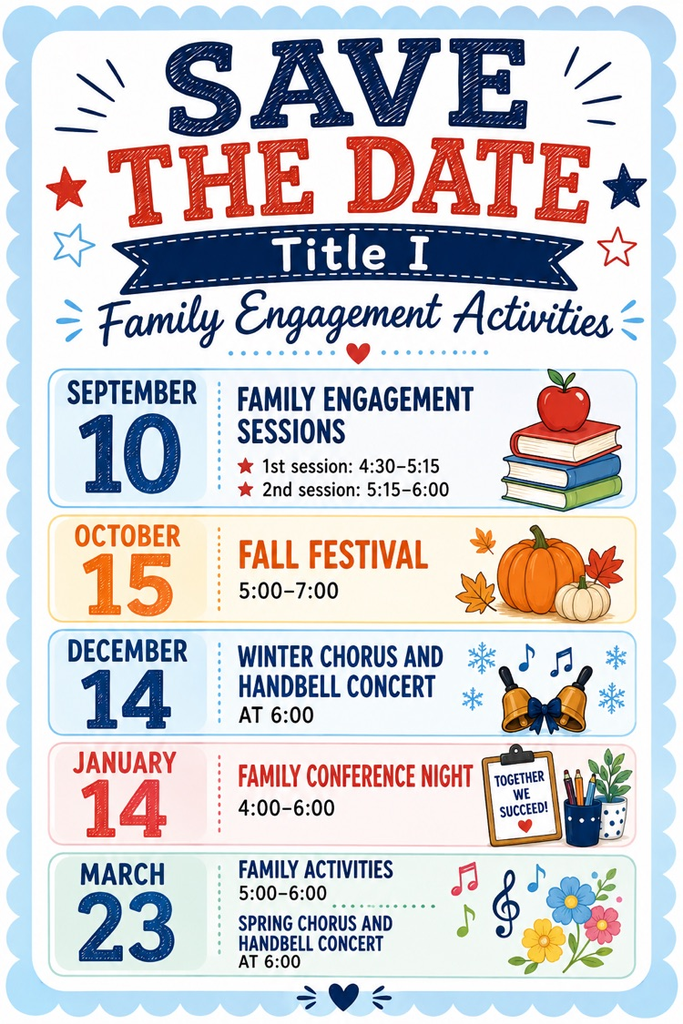 family nights 9/10, 10/15, 12/14, 1/14, 3/23