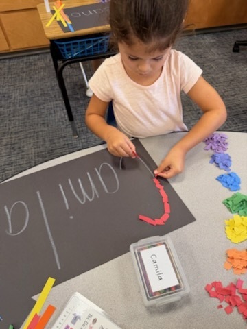 Our Kindergarten Eagles spent the week mastering their names through hands-on fun while spotting classmates' names and making new friends along the way!