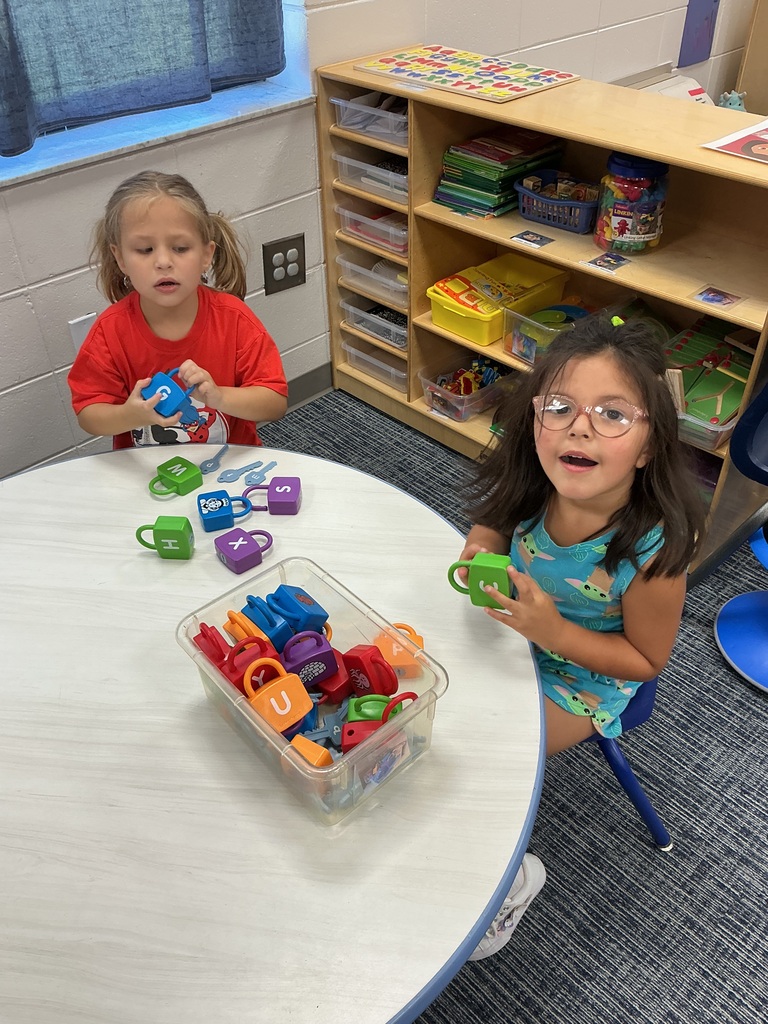 While it looks like simple fun, building with blocks and playing pretend help our students master math, build vocabulary, and learn to cooperate with friends.