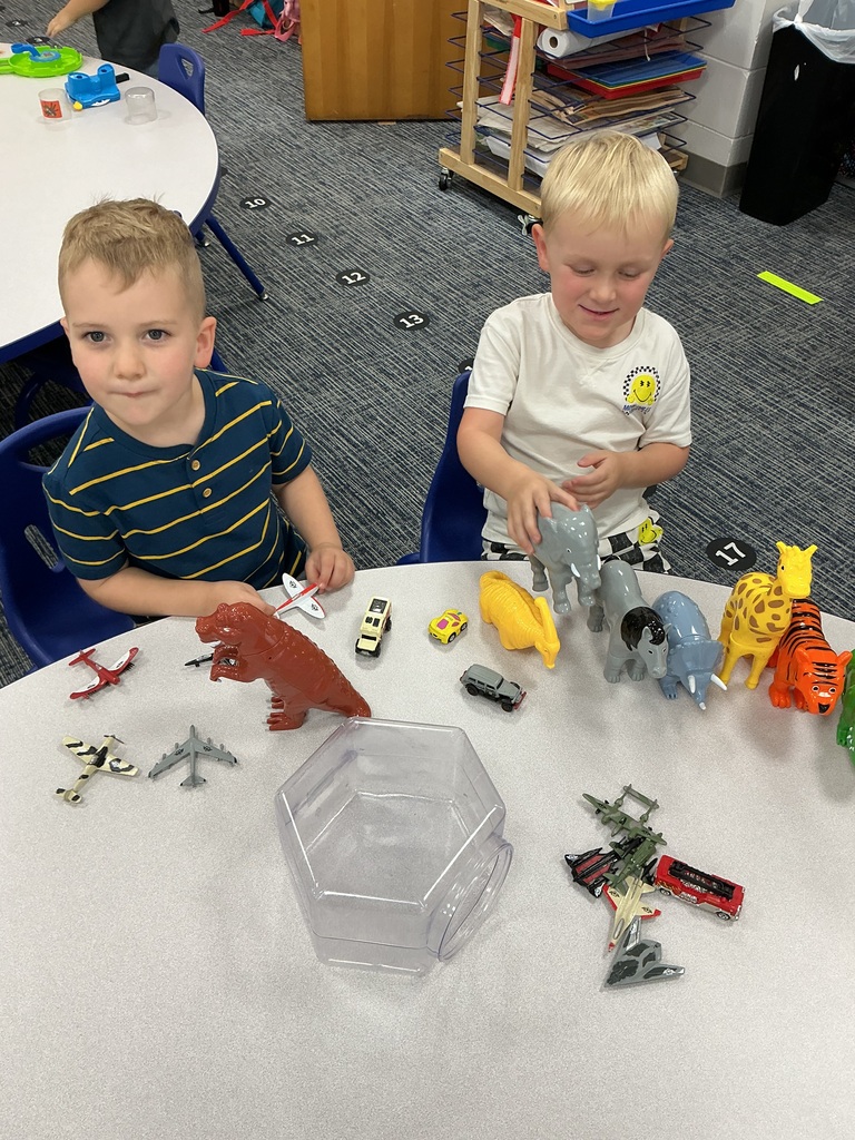 While it looks like simple fun, building with blocks and playing pretend help our students master math, build vocabulary, and learn to cooperate with friends.