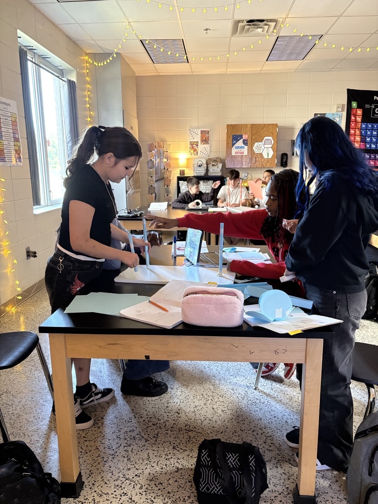 8th grade paper ball run creations.