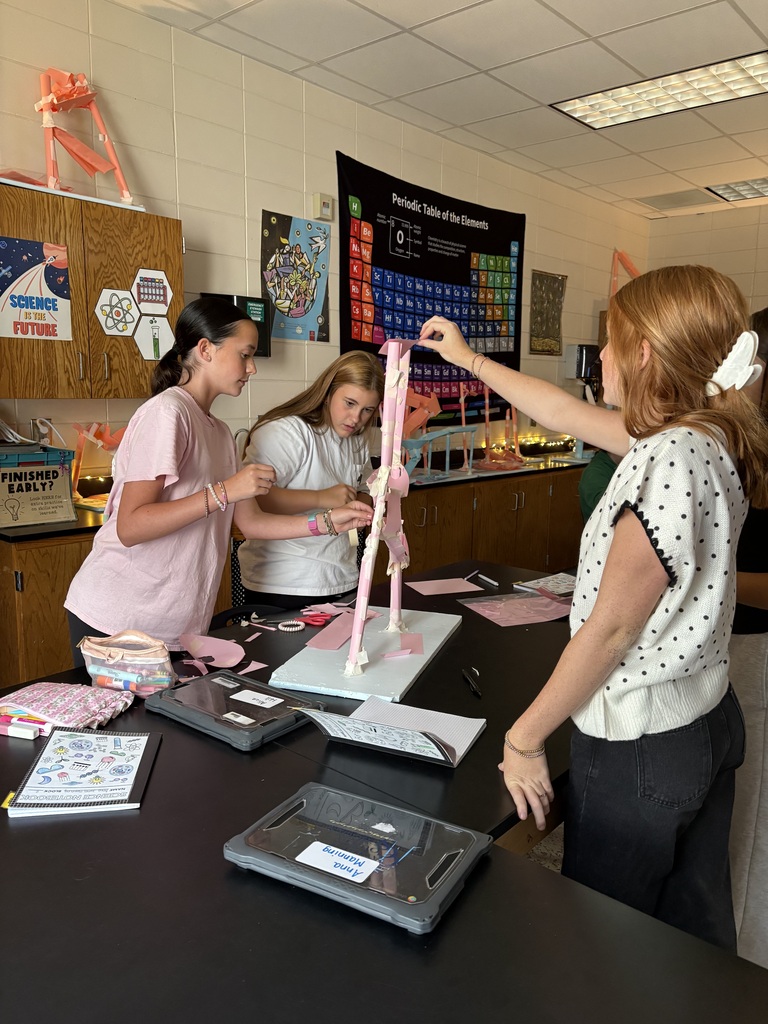 8th grade paper ball run creations.
