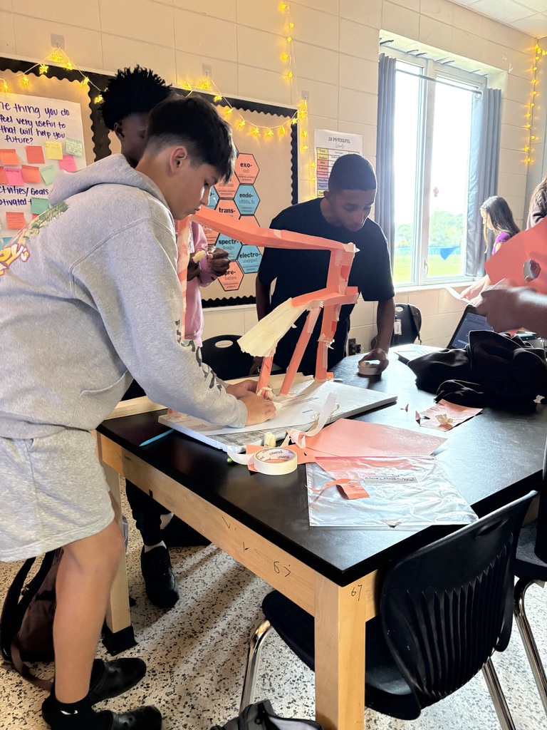 8th grade paper ball run creations.