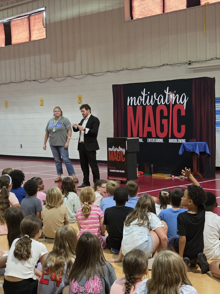 Magic, fun, and major life lessons at today’s Motivating Magic assembly—teaching our students to stay teachable, focus, never quit, and reach out with kindness!