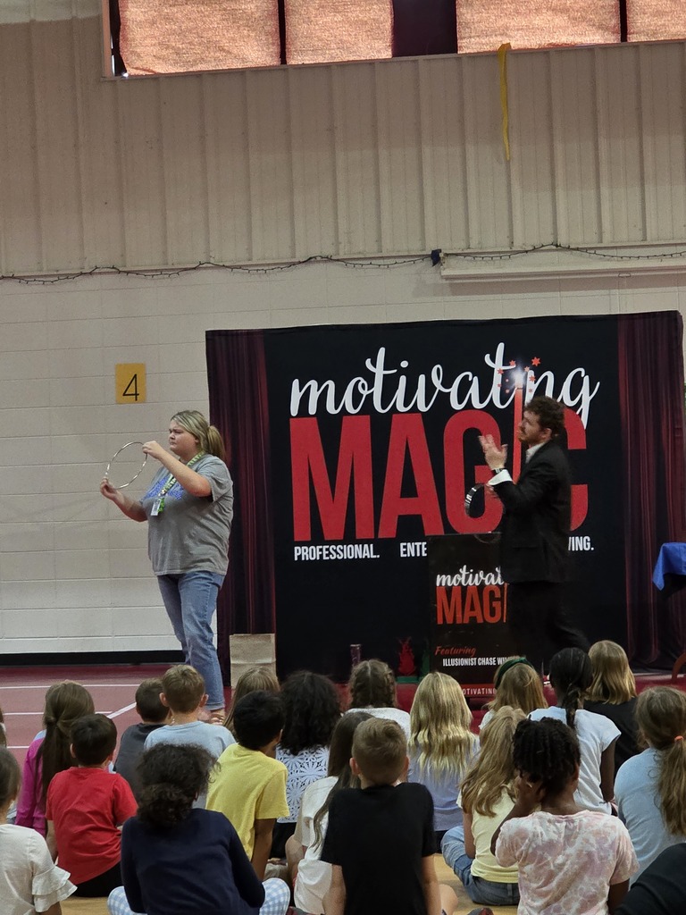 Magic, fun, and major life lessons at today’s Motivating Magic assembly—teaching our students to stay teachable, focus, never quit, and reach out with kindness!