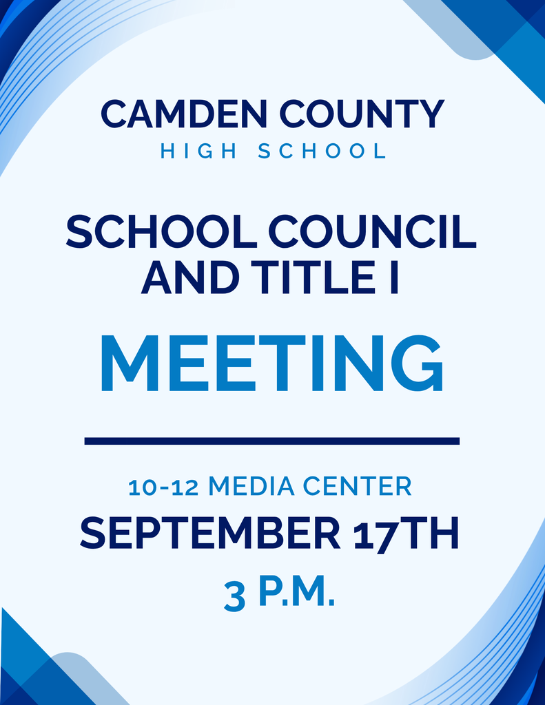 School Title I meeting, Sept. 17th at 3 pm in the media center