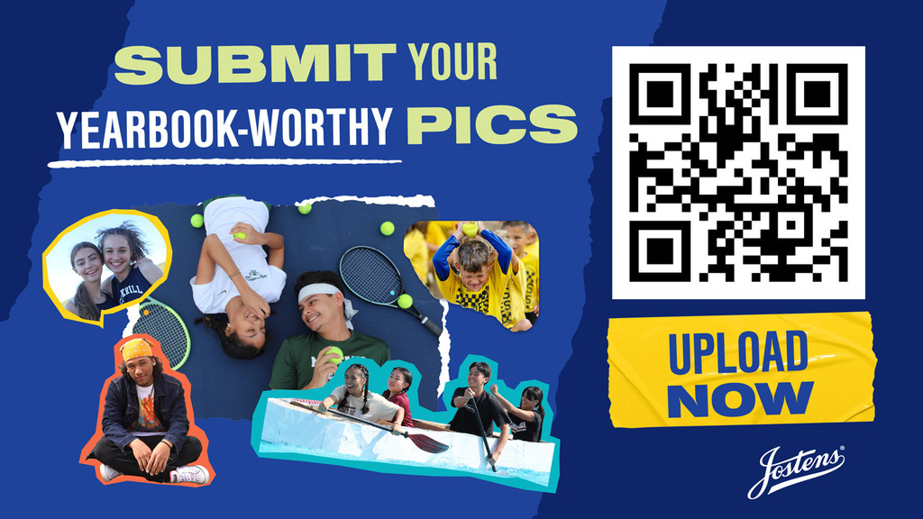 QR code to submit yearbook pics.