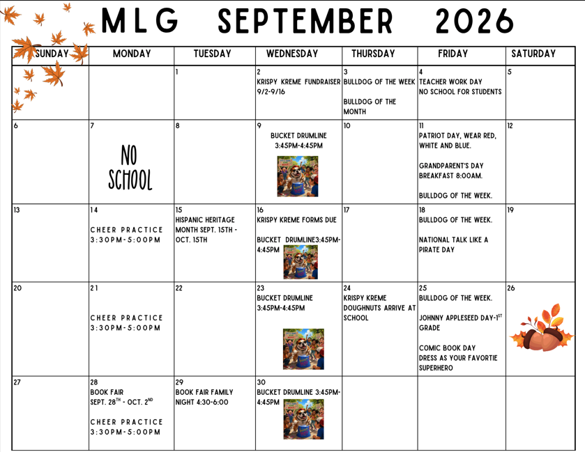 September Calendar 