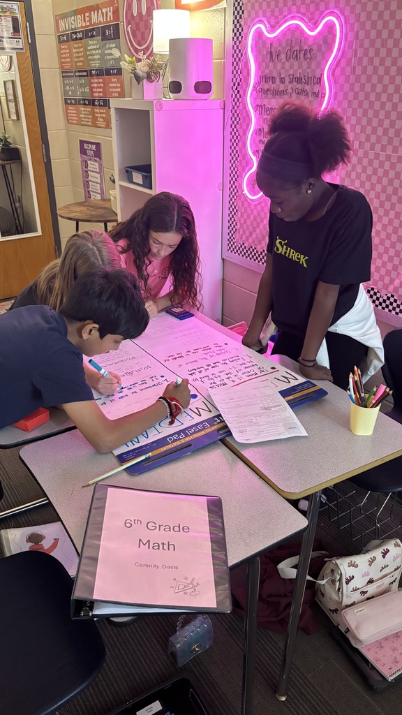 Students creating anchor charts