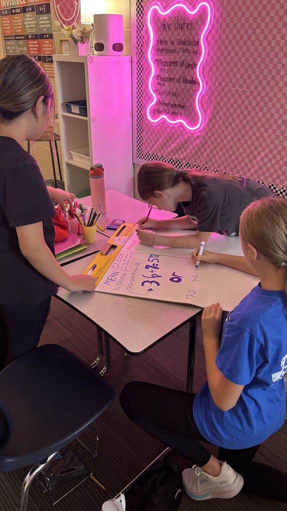 Students creating anchor charts