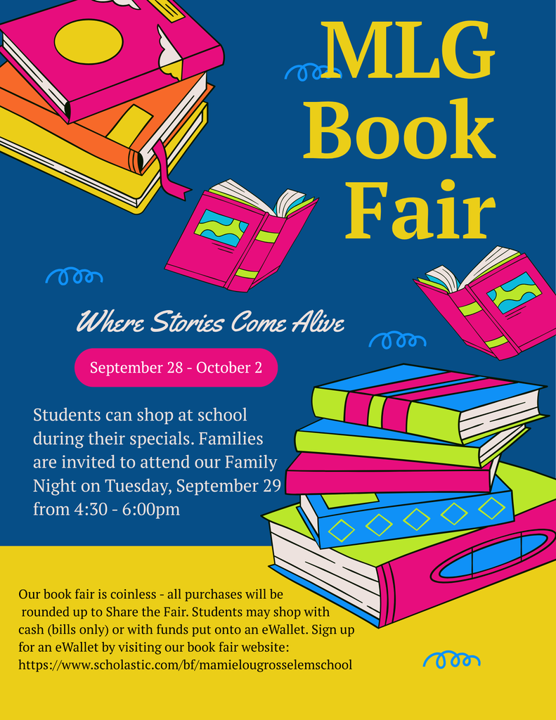 Book Fair Sept 28 - Oct 2