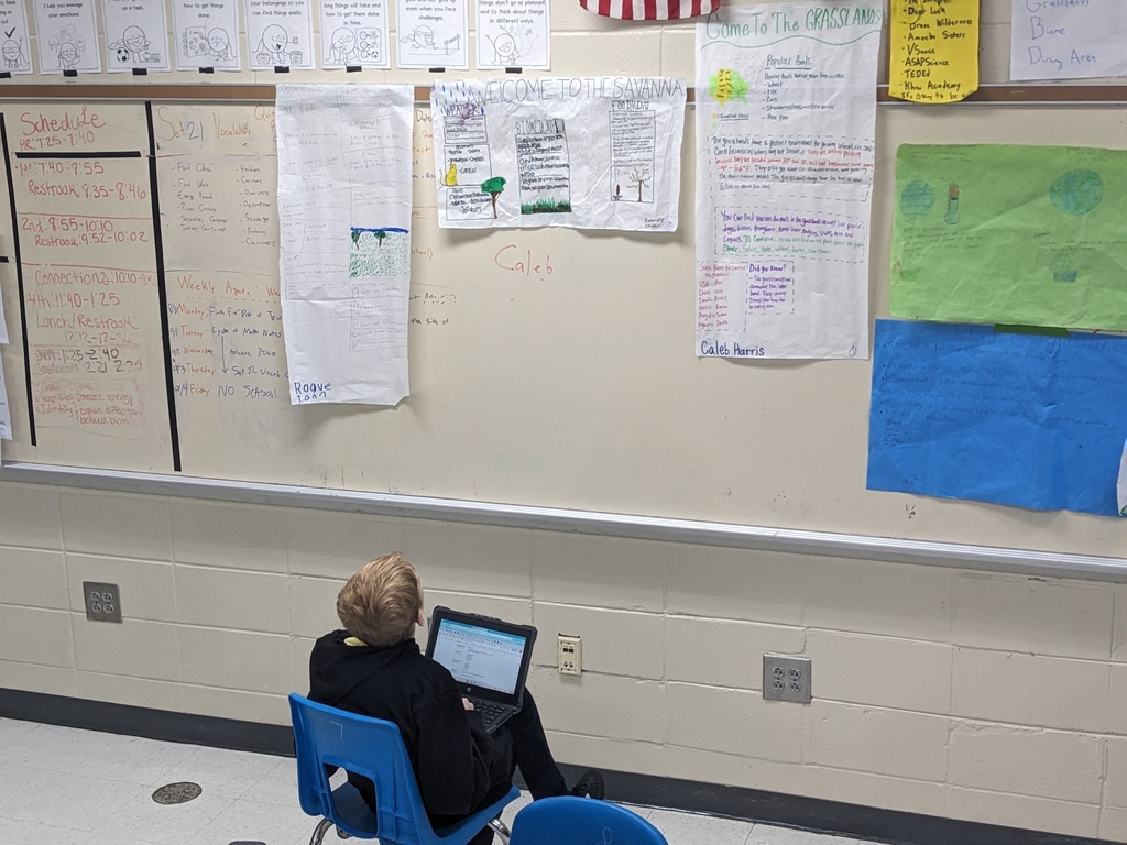 Students working on  culinary biome project