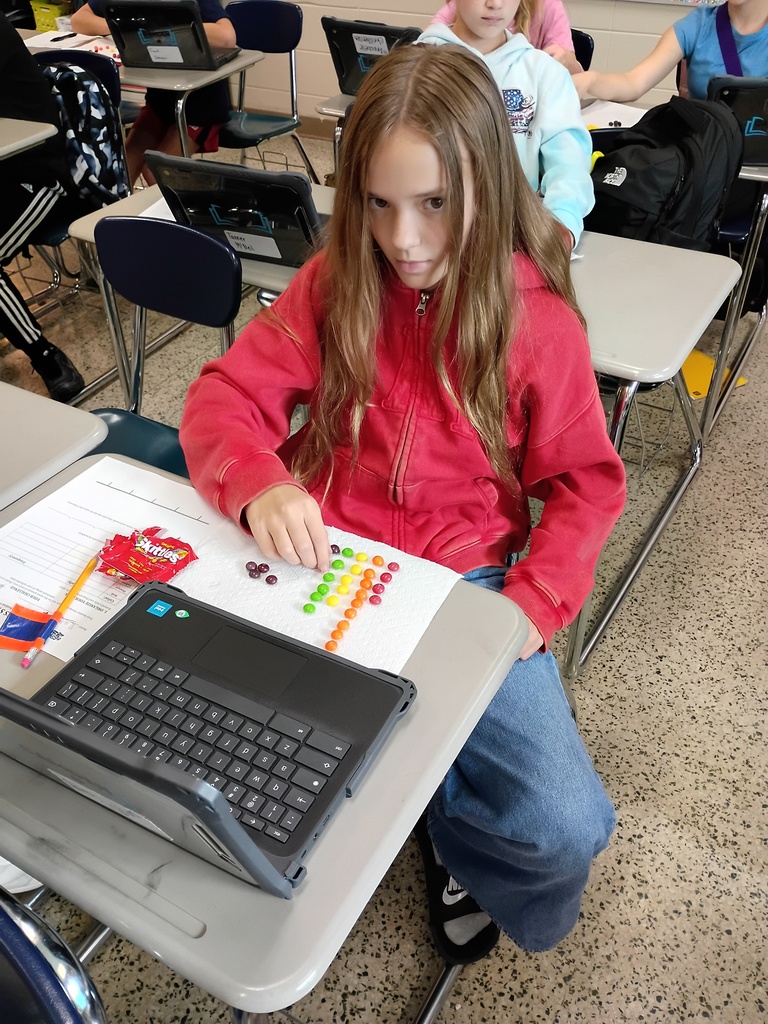 Sixth grade Skittles statistics
