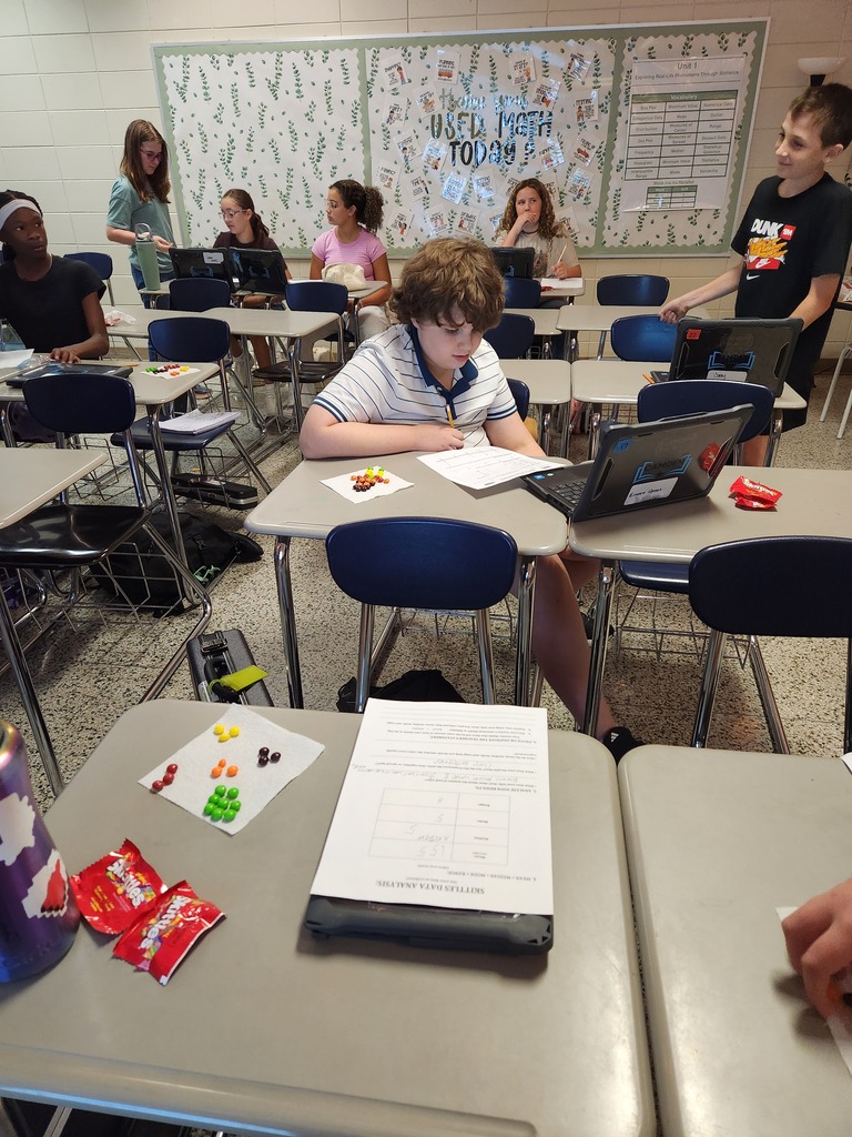 6th grade Skittles statistics